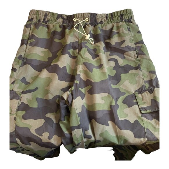 Isaac Morris IML Womens Large Camouflage Cargo Pants Elastic Waist & Drawstring - Picture 5 of 8